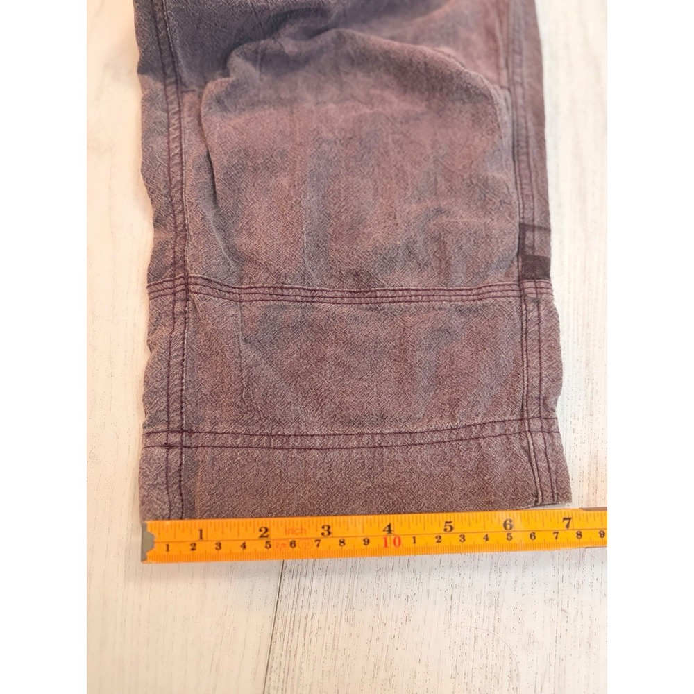 Free People Floral Embroidered Cargo Pants Boho Sz S Purple - Picture 5 of 7